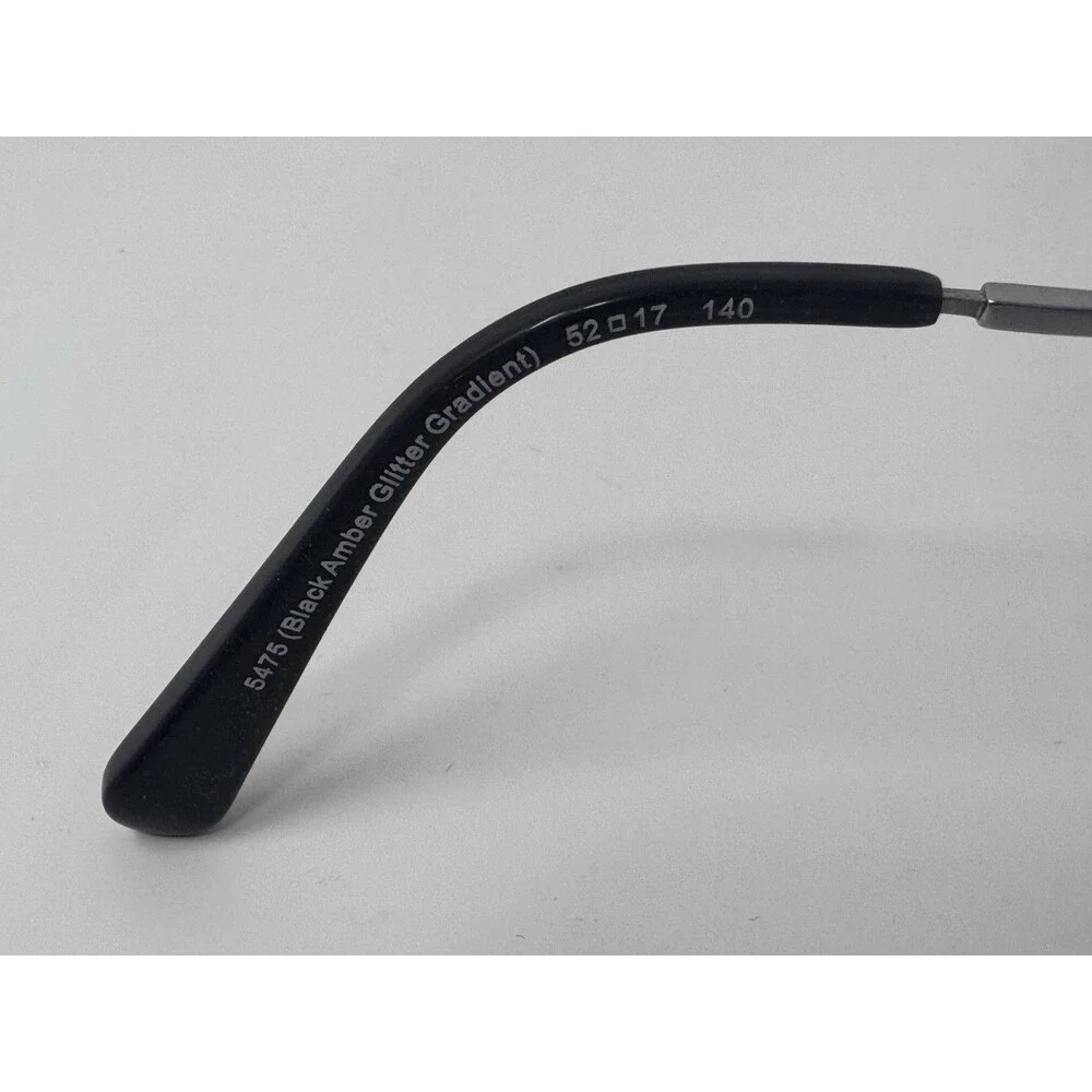 Coach Eyeglass Frames HC6107 52-17-140 Black Amber Glitter Gradient 5475